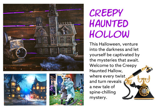 Shop the Collection Creepy Haunted Hollow