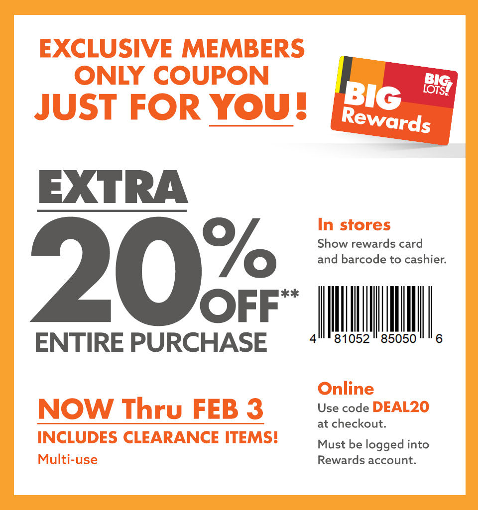 Coupons Big Lots