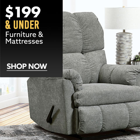 Furniture & Mattresses $199 & Under