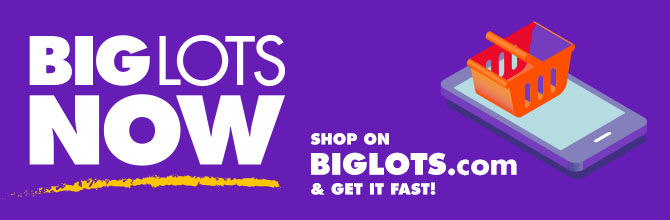 Anything you need, as fast as you need it! Big Lots NOW convenient shopping options.