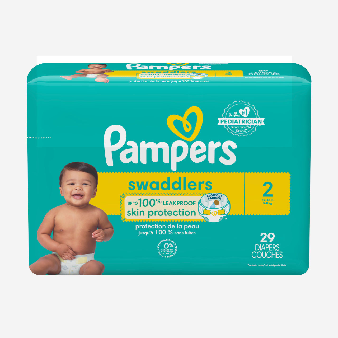 Pampers Baby Dry Lot de 20 couches pour bébé Taille 7 (15 kg