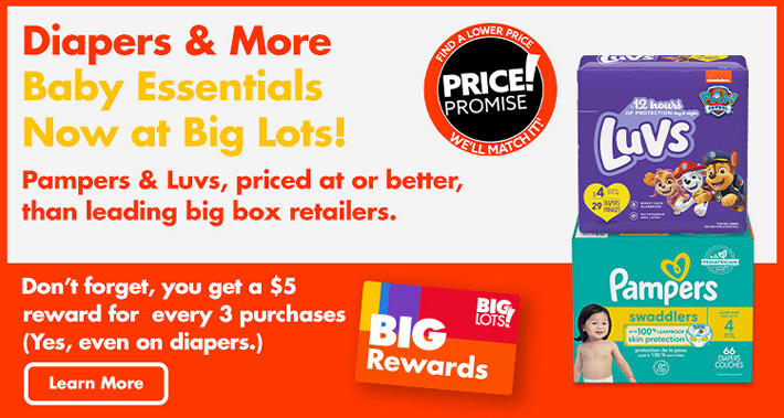 Diapers & More -- Baby Essentials Now at Big Lots