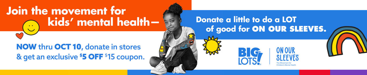 Join the movement for kids' mental health. Donate a little to do a LOT of good for ON OUR SLEEVES