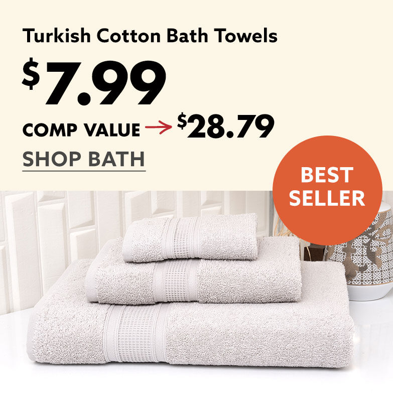 Bath Towels $7.99