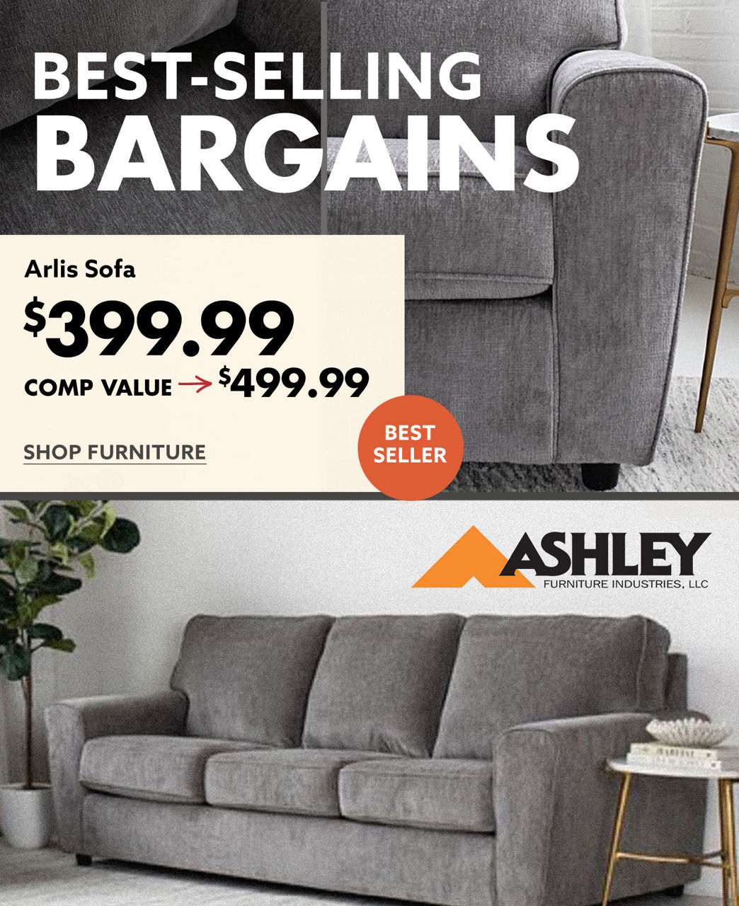 Best-Selling Bargains! -- Arlis Sofa $399.99