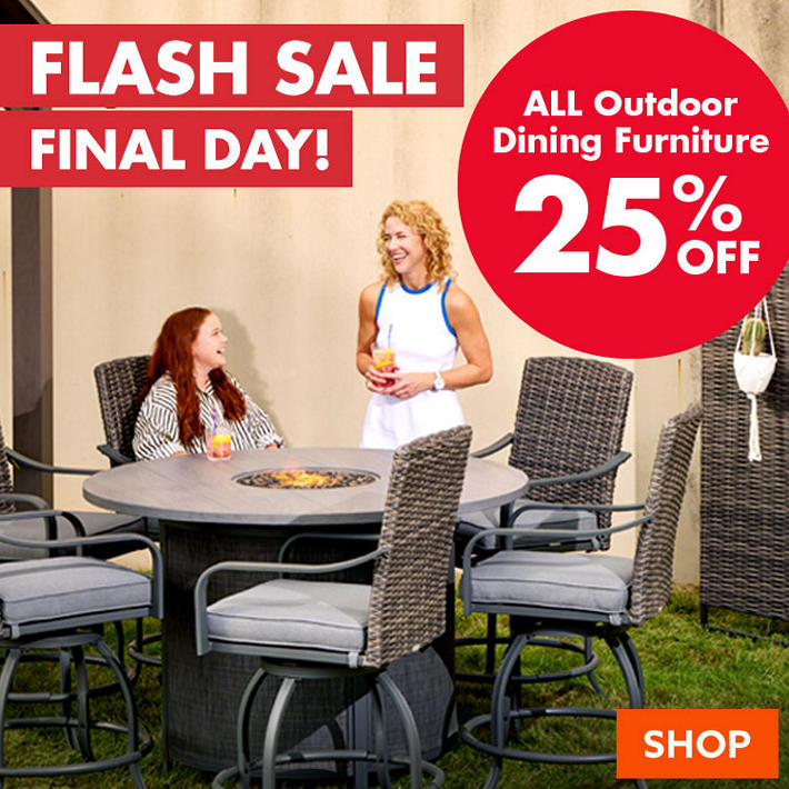 Flash Sale! -- 25% Off ALL Outdoor Dining Furniture