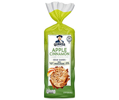 Quaker Rice Cakes Apple Cinnamon Flavor 6.53 Oz