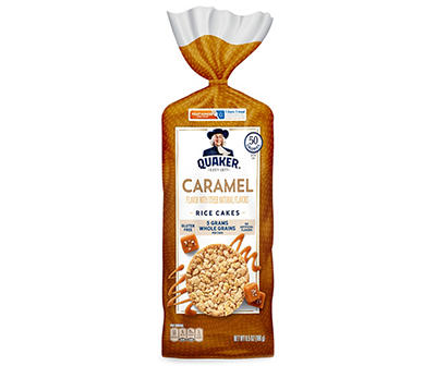 Quaker Rice Cakes Caramel Corn 6.5 Ounce Plastic Bag