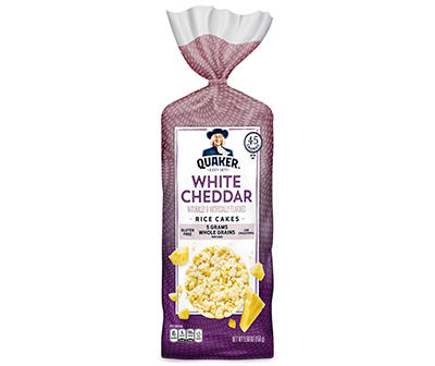 Quaker Rice Cakes White Cheddar Flavored 5.50 Oz