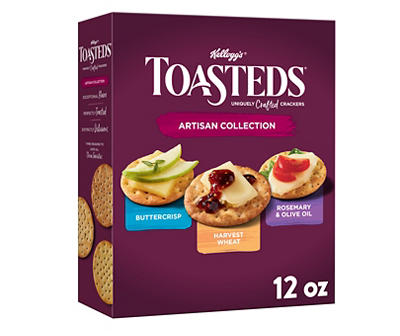 Kellogg's Toasteds Crackers, Variety Pack, 12 oz