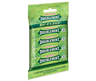 Wrigley's Doublemint Chewing Gum, multipack (4 Packs)