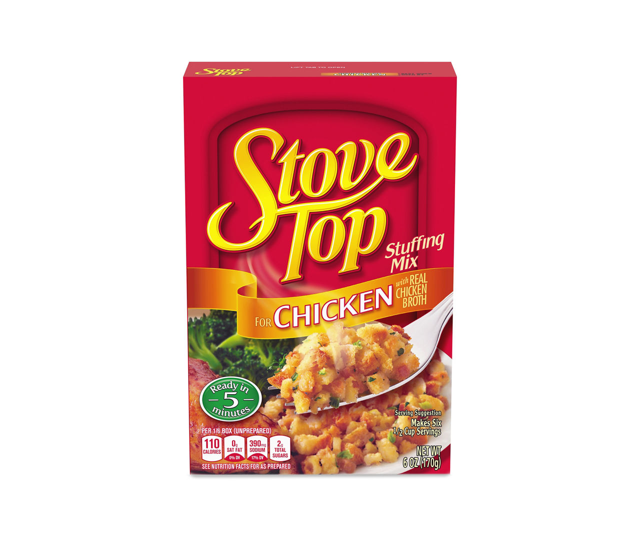 Kraft Stove Top Chicken Stuffing Mix, 6 oz Box
