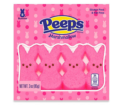 Pink Marshmallow Bunnies, 8-Count