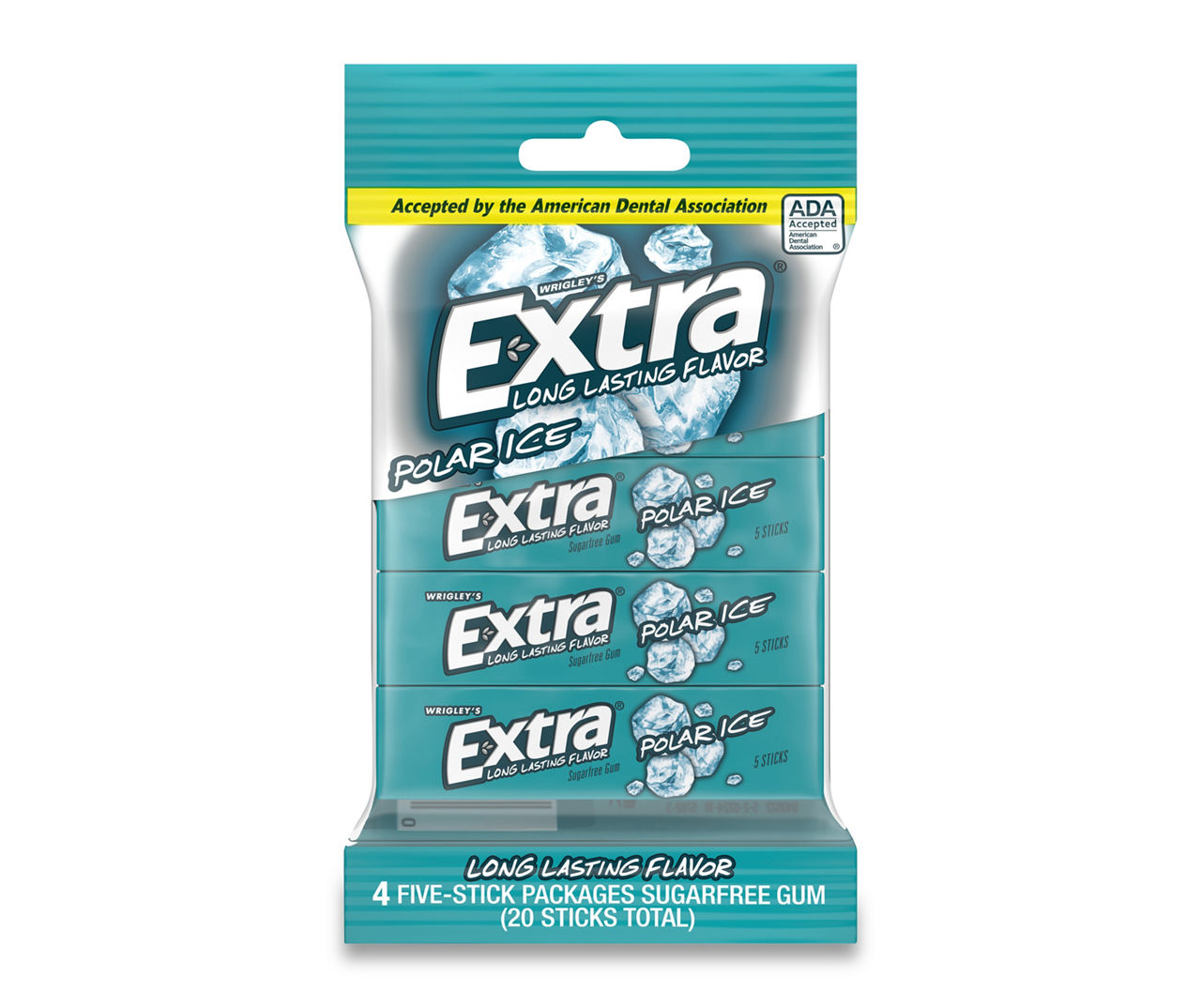 Wrigley's Extra Extra Polar Ice Sugarfree Gum, Multipack (4, 42% OFF