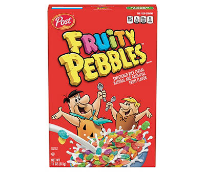 Fruity Pebbles Unsweetened Rice Cereal 11 oz