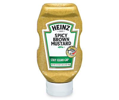 Heinz Spicy Brown Mustard 17.5 oz. Bottle