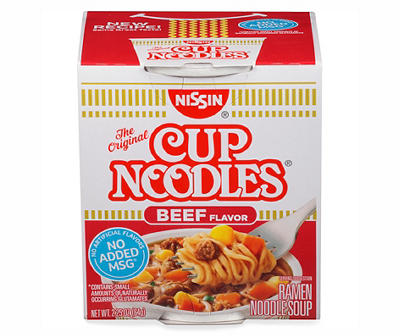 Nissin� Cup Noodles� Beef Flavor Ramen Noodle Soup 2.25 oz.