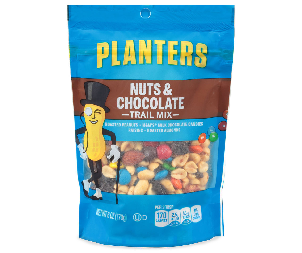Planters Nuts & Chocolate Trail Mix with Roasted Peanuts, M&M Chocolate  Candies, Raisins & Roasted Almonds Reviews 2023