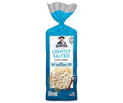 Quaker Rice Cakes Lightly Salted 4.47 Ounce Plastic Bag