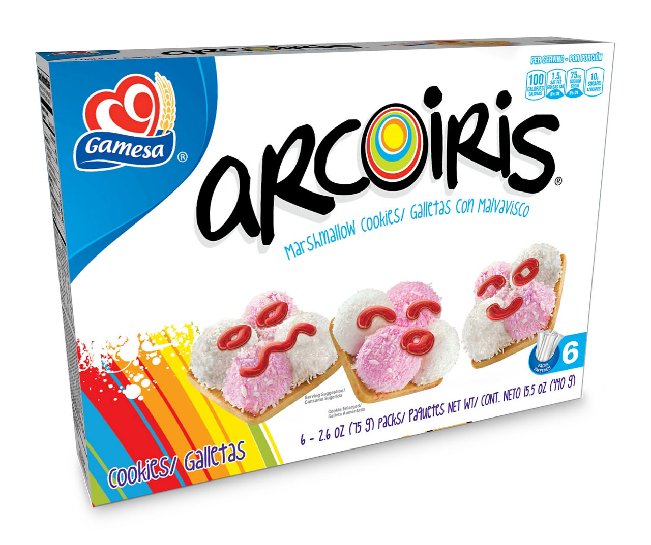 Gamesa Marshmallow Cookies, Merengue, 6 Pack 6 ea, Shop