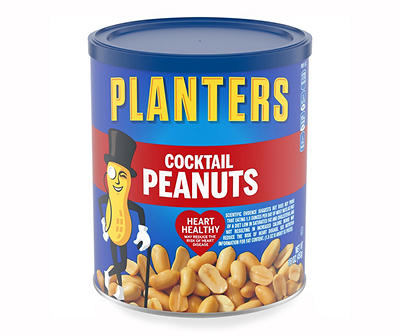 Planters Salted Cocktail Peanuts, 16.0 oz Canister