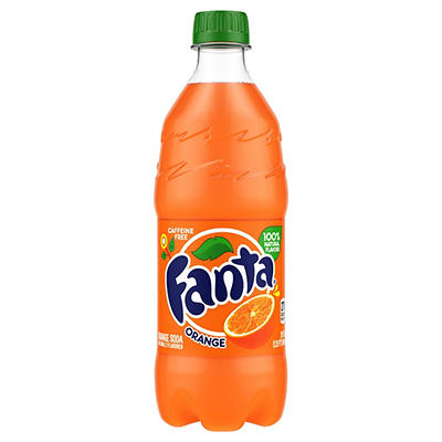Fanta Orange Soda Fruit Flavored Soft Drink, 20 fl oz