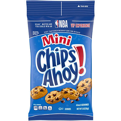 Nabisco Chips Ahoy! Mini Chocolate Chip Cookies 3 oz. Bag