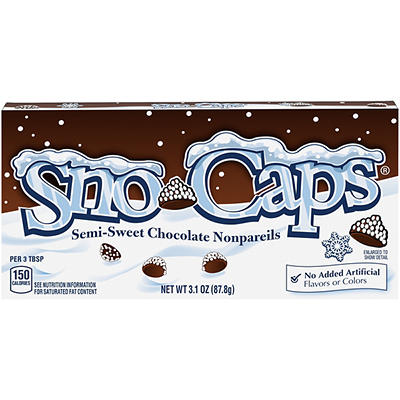 Sno Caps Semi-Sweet Chocolate Nonpareils 3.1 oz