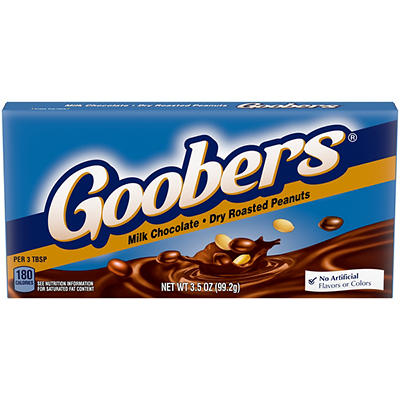 Goobers Milk Chocolate Dry Roasted Peanuts 3.5 oz Box
