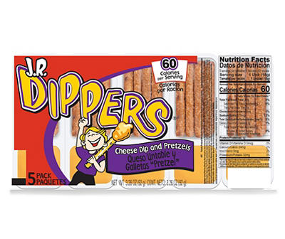 J.R. Dippers Cheese Dip and Pretzels 3.26 oz. Pack