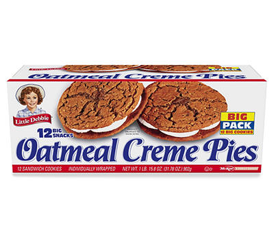 Big Pack Oatmeal Creme Pies, 12-Count