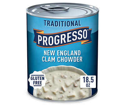 Traditional New England Clam Chowder Soup, 18.5 Oz.