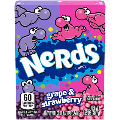 NERDS Grape & Strawberry Candy 1.65 oz. Box