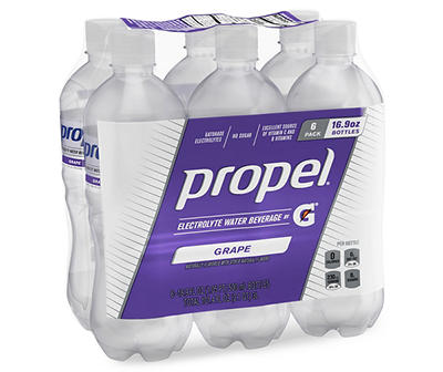 Grape Electrolyte Water Beverage, 6-Pack