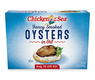 Chicken of the Sea Smoked Oysters in Oil 3.75 ounces