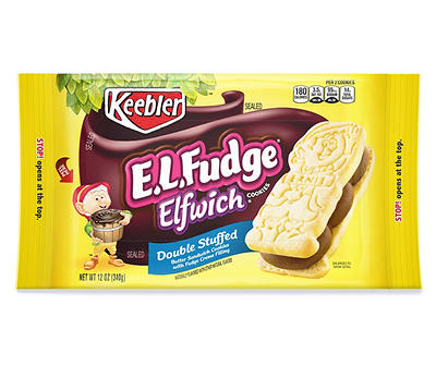 Keebler�E.L. Fudge Elfwich�Cookies, Double Stuffed Original, 12 oz Tray
