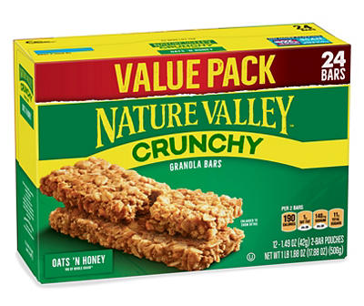 Oats 'N Honey Crunchy Granola Bars, 12-Pack