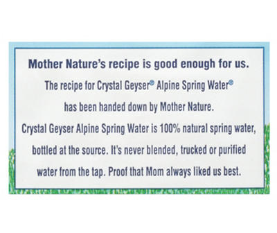 Crystal Geyser Natural Alpine Spring Water 1 gal. Bottle