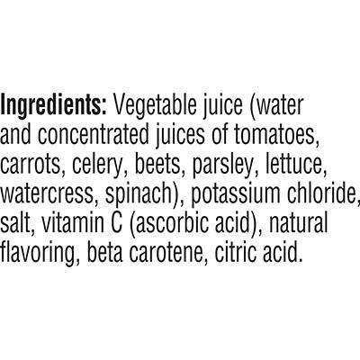 V8® Low Sodium 100% Vegetable Juice, 5.5 oz. Can (Pack of 6)