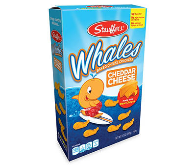 Whales Baked Cheese Crackers, 12 Oz.