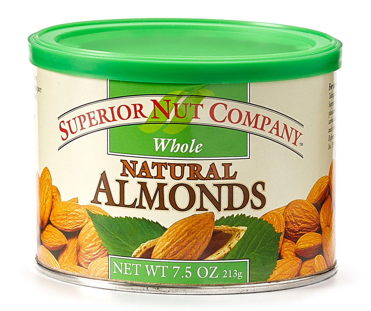 Whole Natural Almonds, 7.5 Oz.