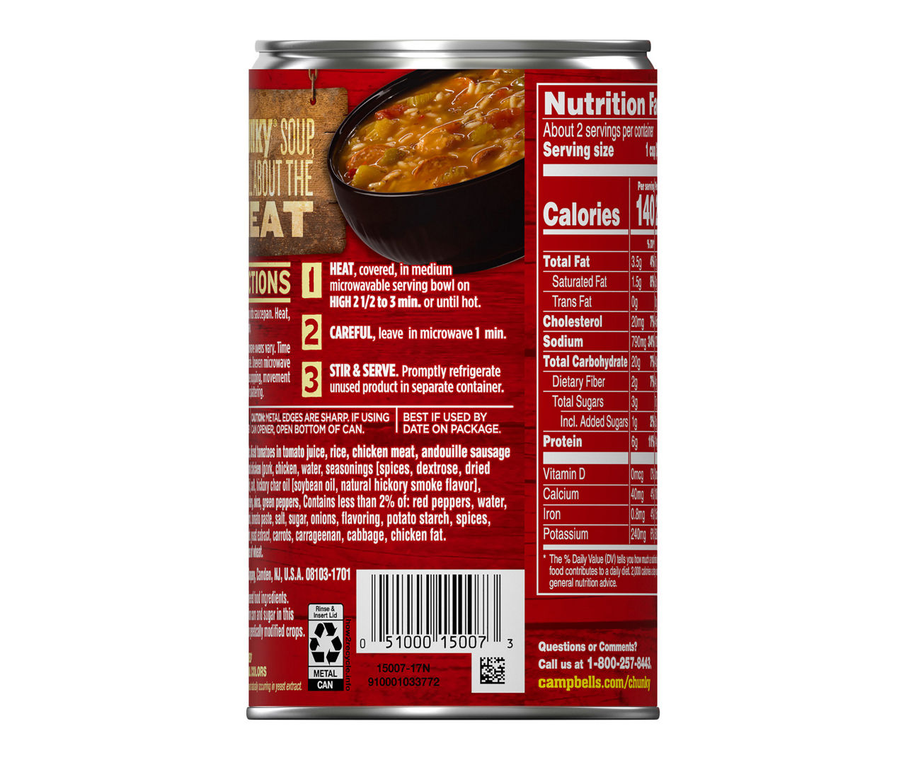Campbell's Chunky Chicken and Sausage Gumbo Soup