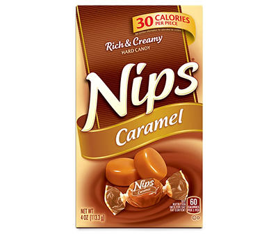 NIPS Caramel Hard Candy 4 oz. Box