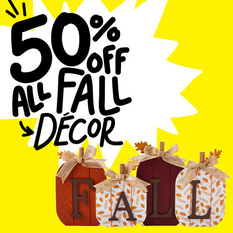 50% All Fall Decor