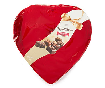 R STOVER ASST CHOCOLATES RED FOIL HEART 14 OZ