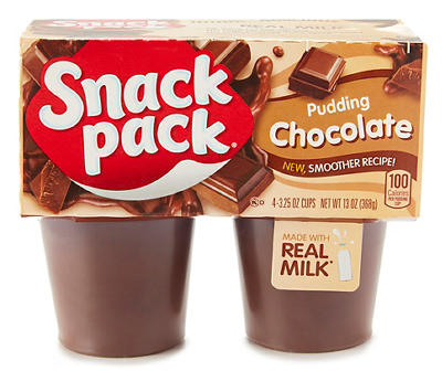 Chocolate Pudding, 4-Pack