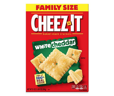 White Cheddar Family Size Baked Snack Crackers, 21 Oz.