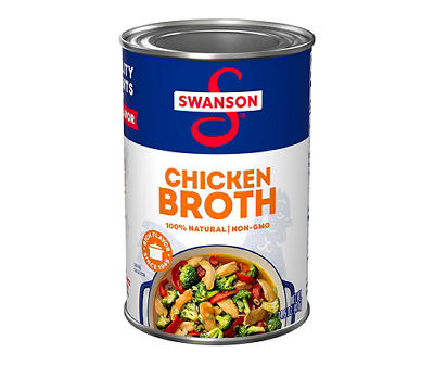 Swanson 100% Natural Chicken Broth, 14.5 Oz Can