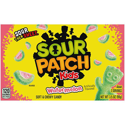 Sour Patch Kids Soft & Chewy Watermelon Candy 3.5 oz