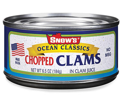 Snow's Ocean Classics Clams Chopped In Clam Juice 6.5 oz. Can